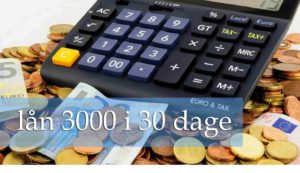 lån 3000 i 30 dage
